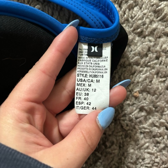 Hurley Bikini Top Royal Blue - Picture 3 of 3